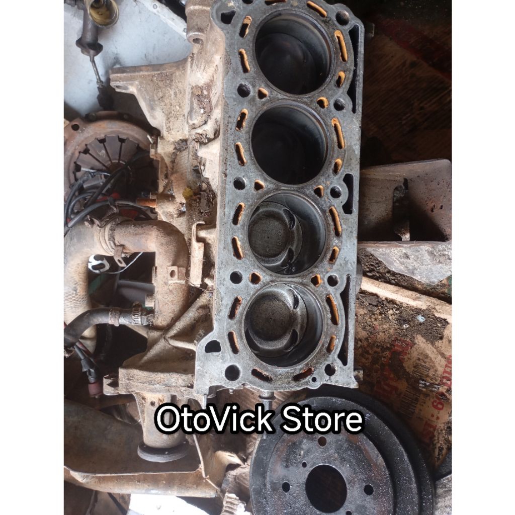 Blok Mesin Kijang 4k karbu Original Copotan