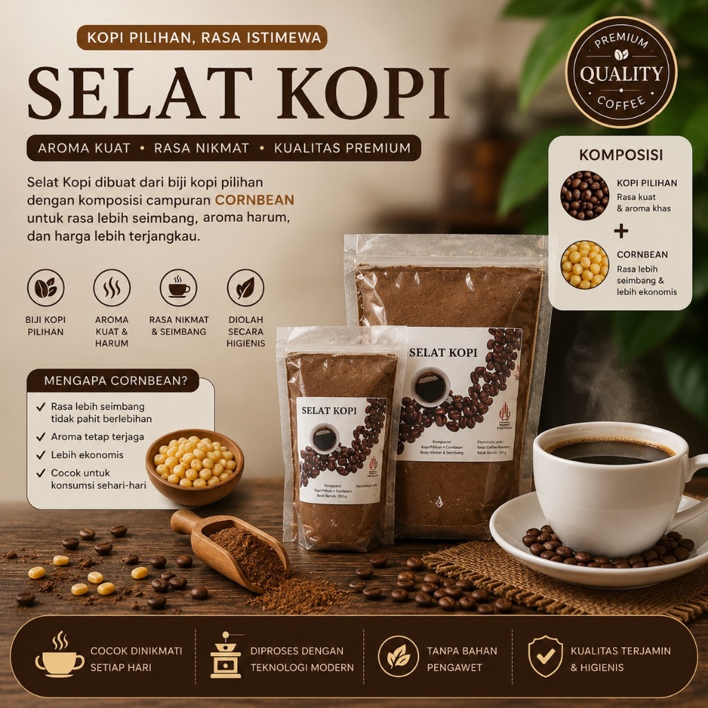 Selat Kopi 250gr - bubuk kopi pagar alam - sumatra selatan