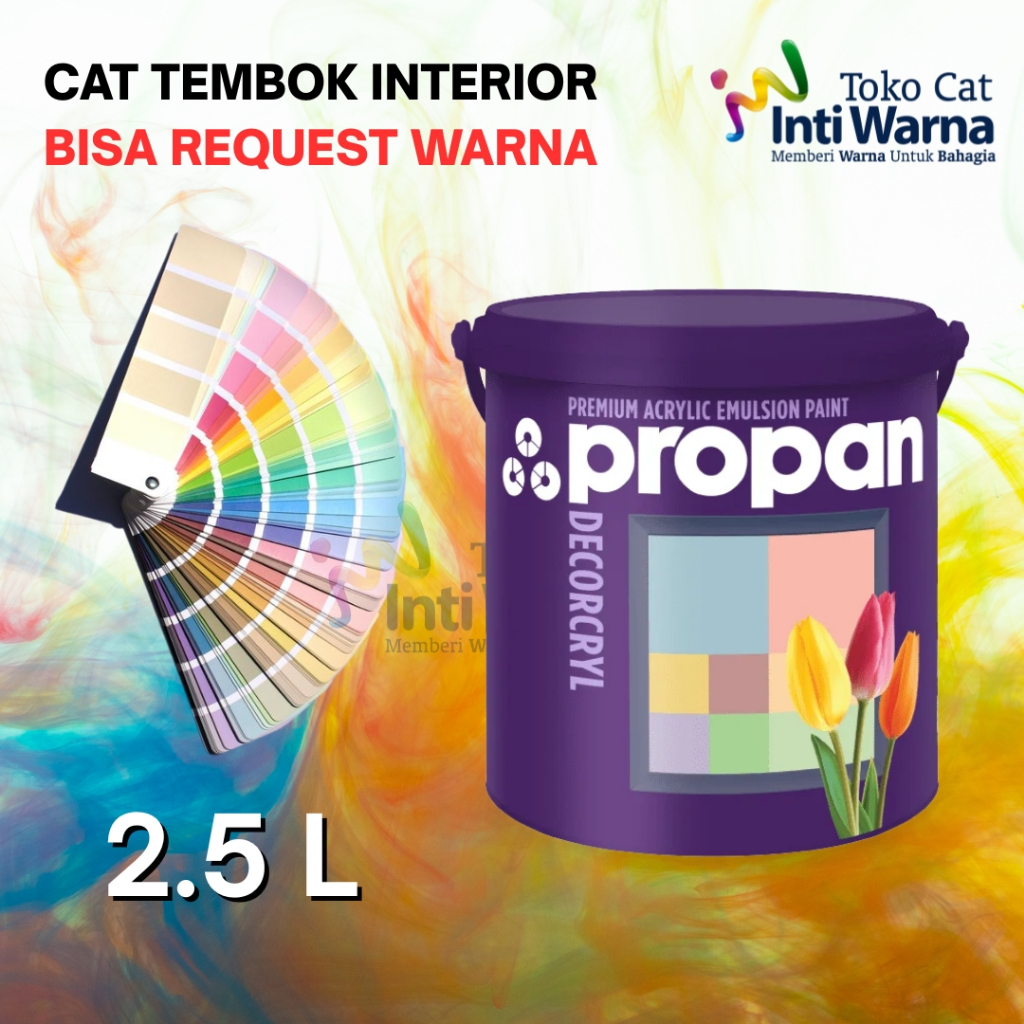 CAT TEMBOK INTERIOR DECORCRYL PROPAN 2,5 LITER / CUSTOM WARNA TINTING / ANTI NODA