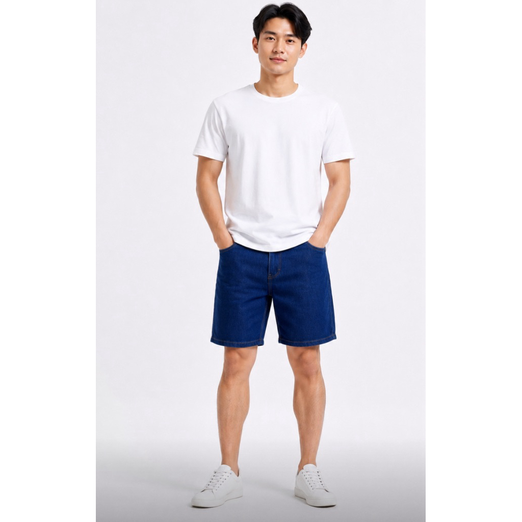 Mexx celana pendek pria cut label