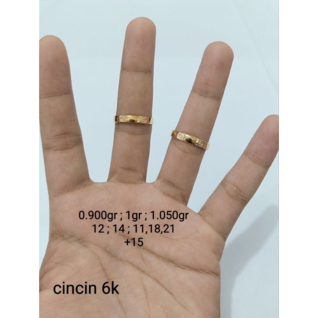 cincin emas 6 karat