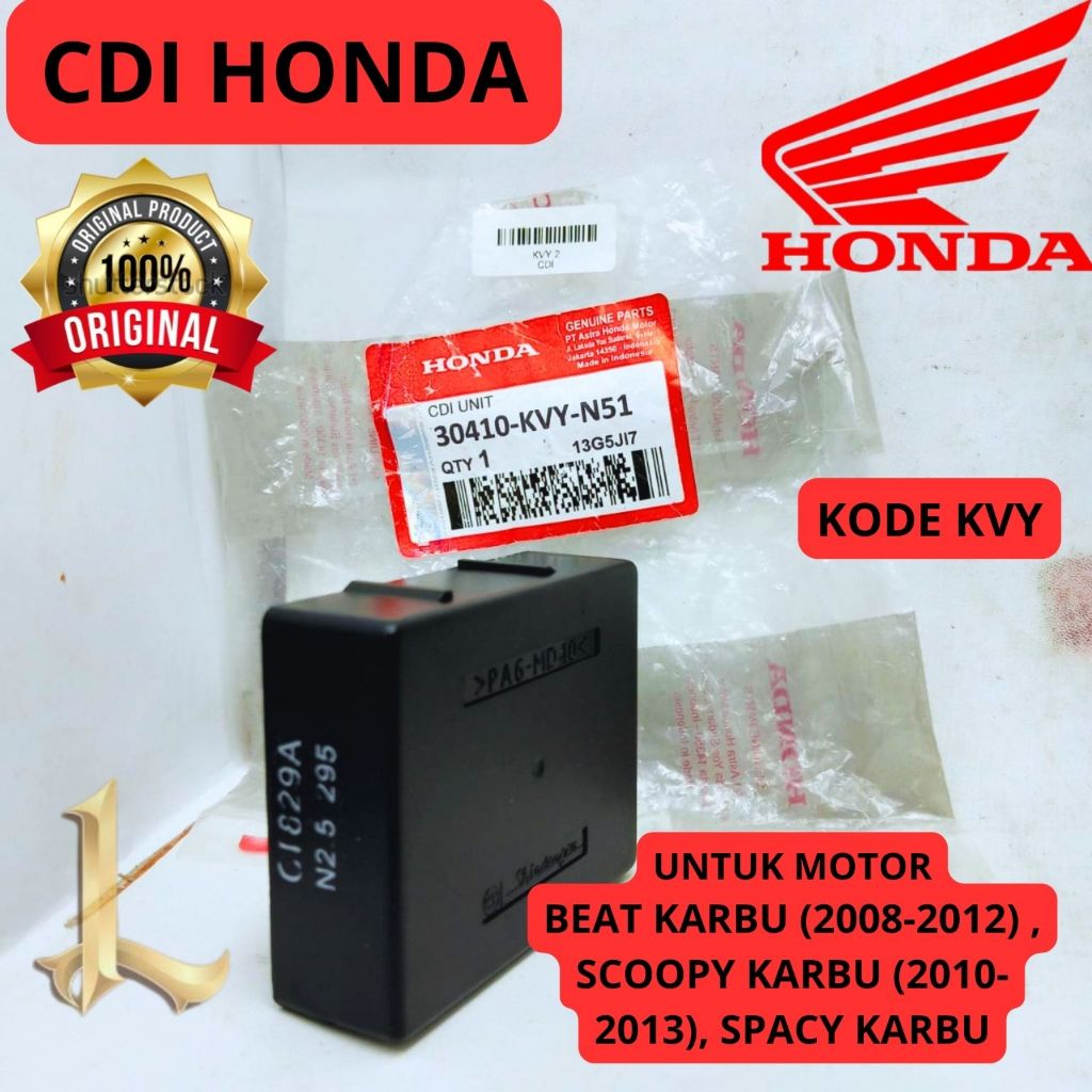 CDI ORIGINAL HONDA KODE KVY BEAT KARBU (2008-2012), SCOOPY KARBU (2010-2013), SPACY KARBU