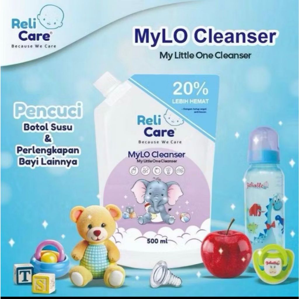 (Wine)  RELICARE BABY MyLO Liquid Cleanser 500ml