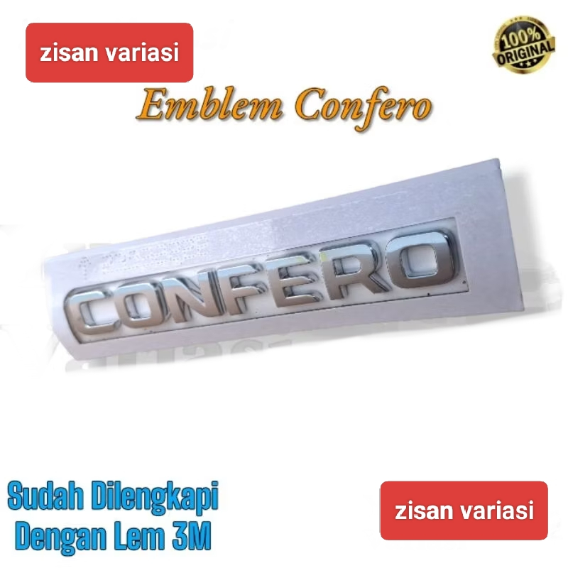 Emblem Tulisam Confero Original Wuling // Emblem Belakang Tulisan Confero mobil Wuling Confero