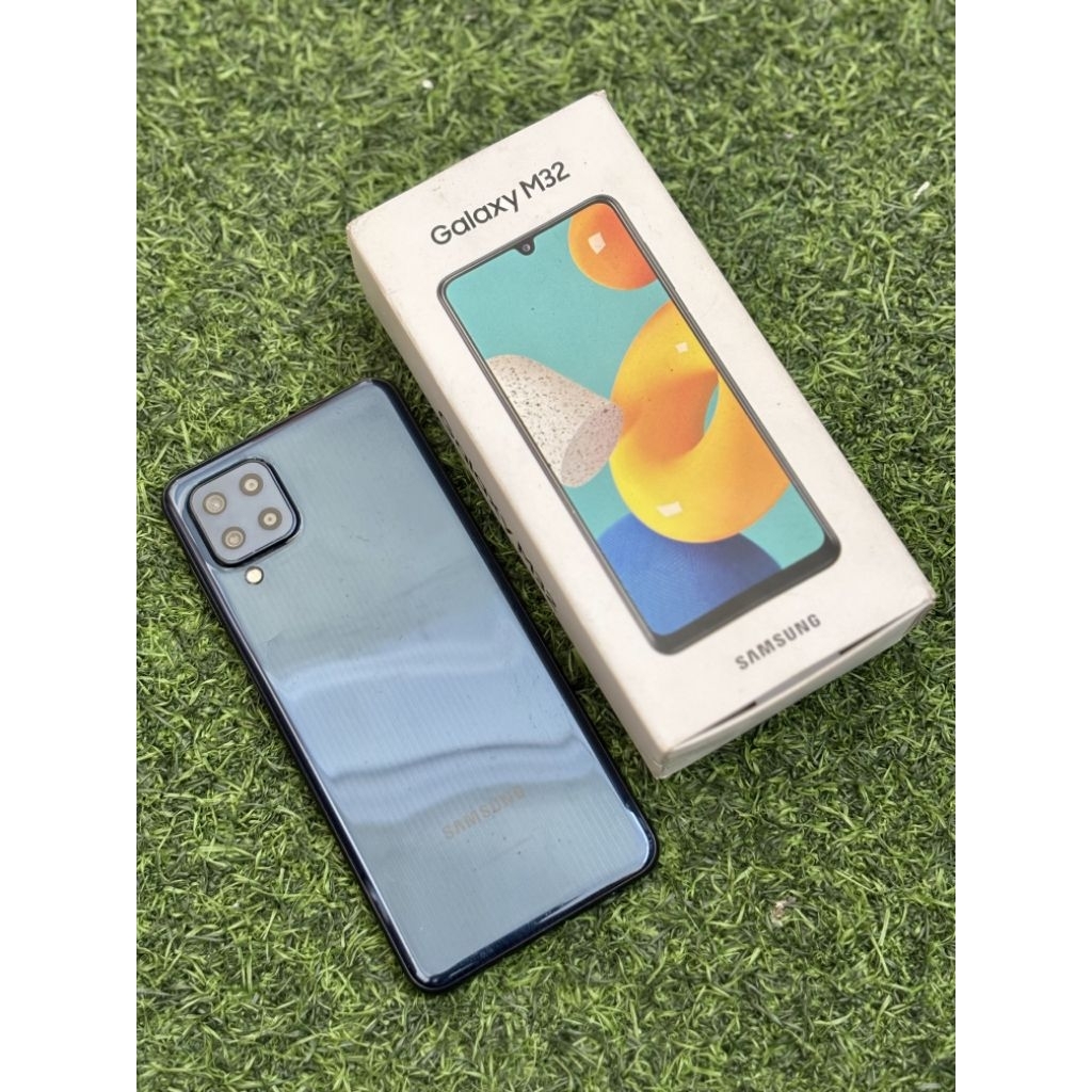 SAMSUNG M32 8/128GB SECOND LENGKAP MULUS RESMI INDONESIA