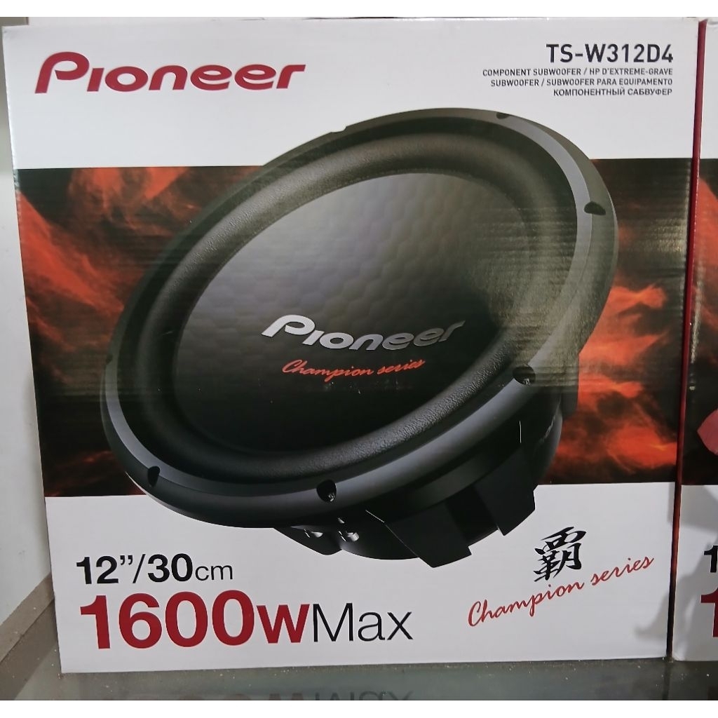 Subwoofer pioneer TS-W312D4 12 inch - subwoofer pioneer TS-W312D4 12 inch - subwoofer pioneer TS-W31