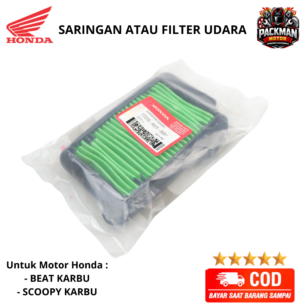 filter udara beat karbu KVY ori Packman motor