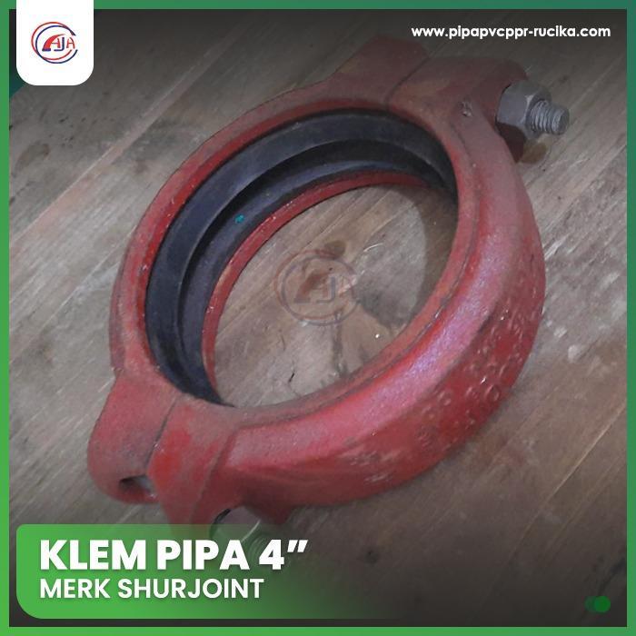 Klem Pipa 4 inch (Merk Shurjoint) / Klem Pipa 4''