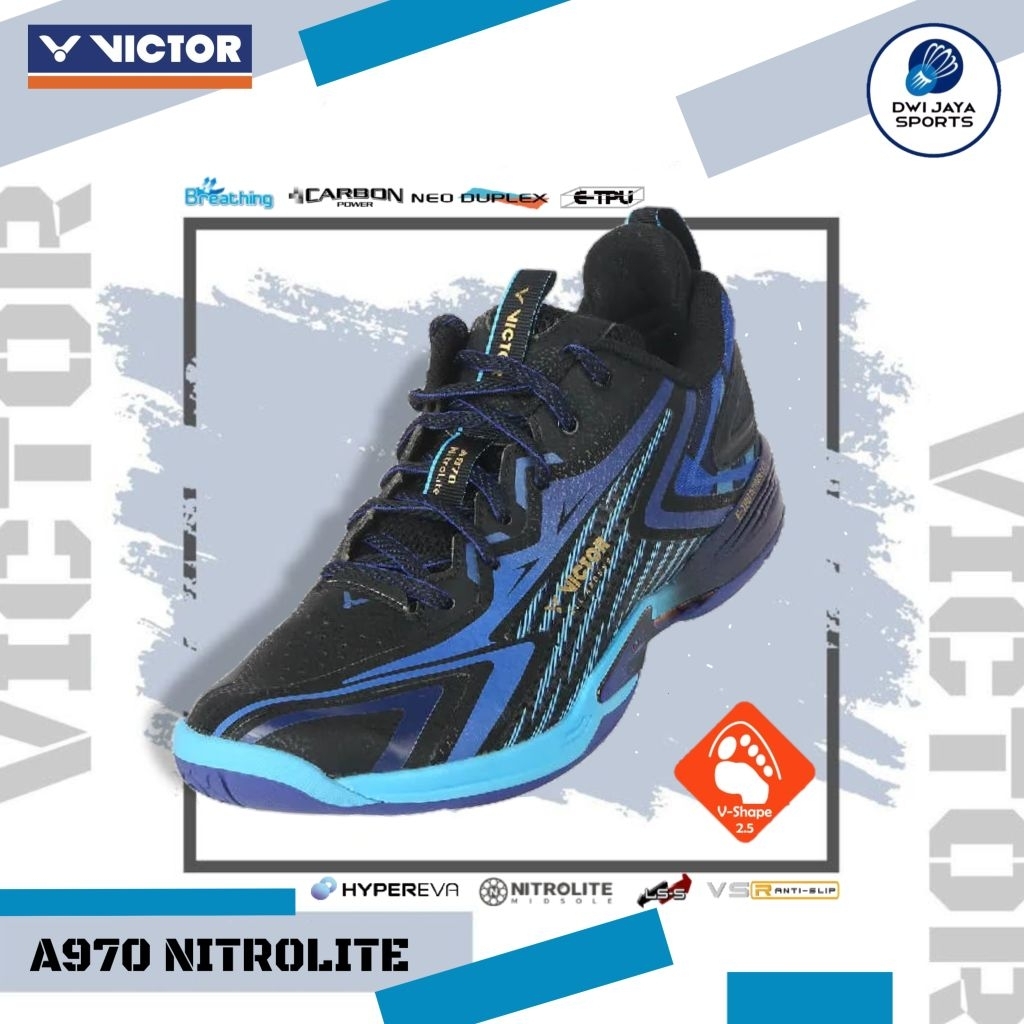Victor A970 CF Nitrolite Badminton Shoes | Sepatu Badminton Victor
