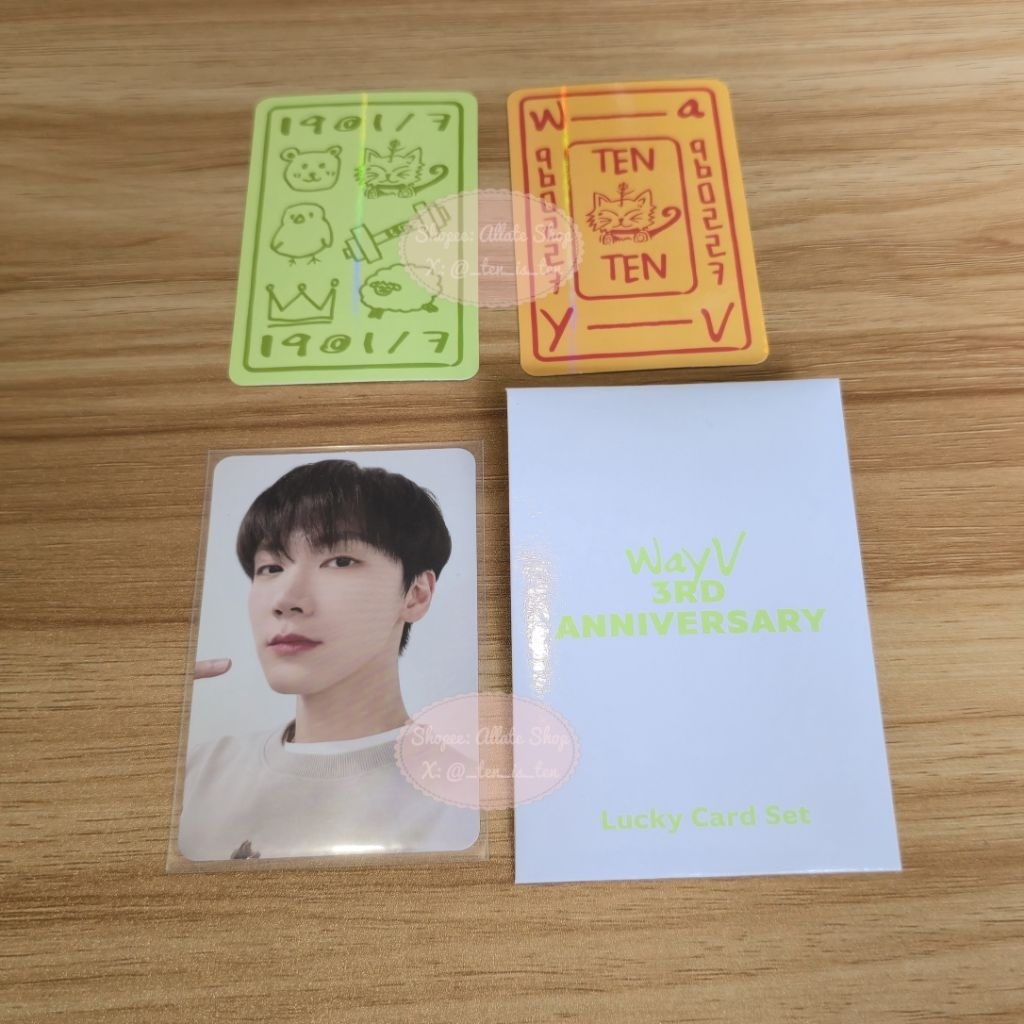 WayV Ten 3rd Anniversary Lucky Card Set