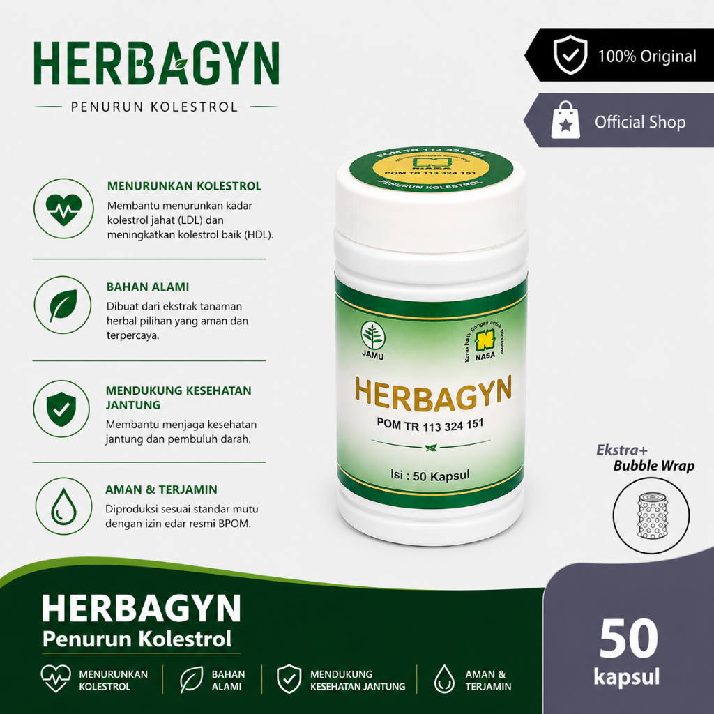 OBAT PENURUN KOLESTEROL HERBAGYN ORIGINAL