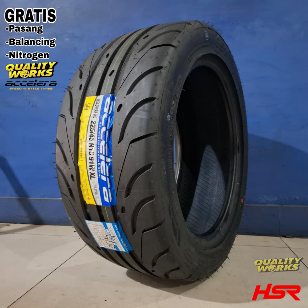 BAN MOBIL 225 45 R15 ACCELERA 651 SPORT TW200 - BAN SEMI SLICK 225/45 R15