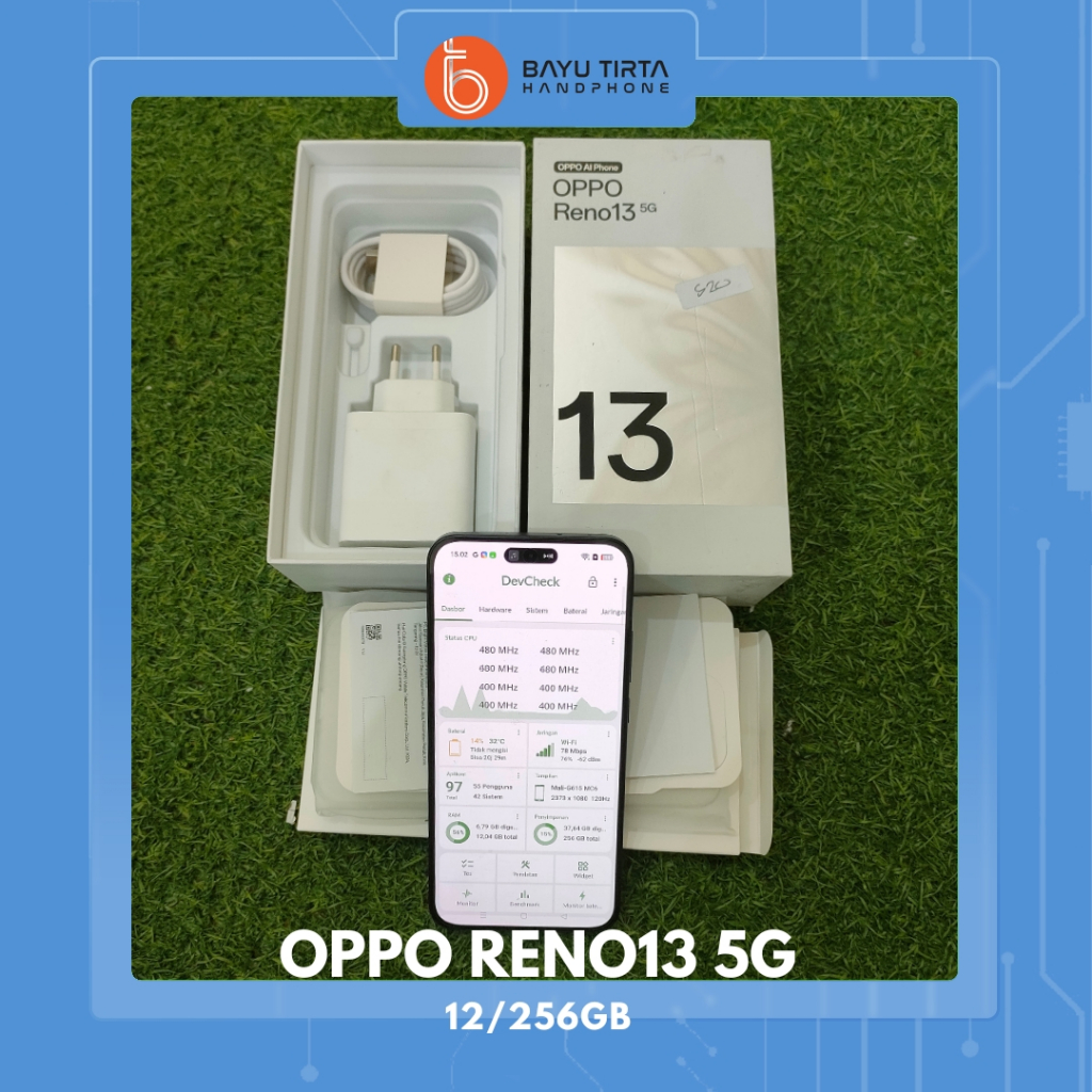 OPPO Reno 13 5G (12/256GB) | Second | BLUE | S20