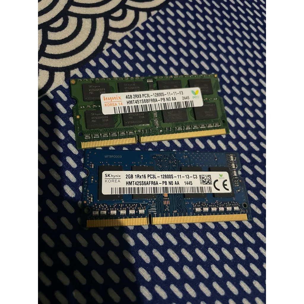 RAM SODIM 4&2gb 6gb ddr3