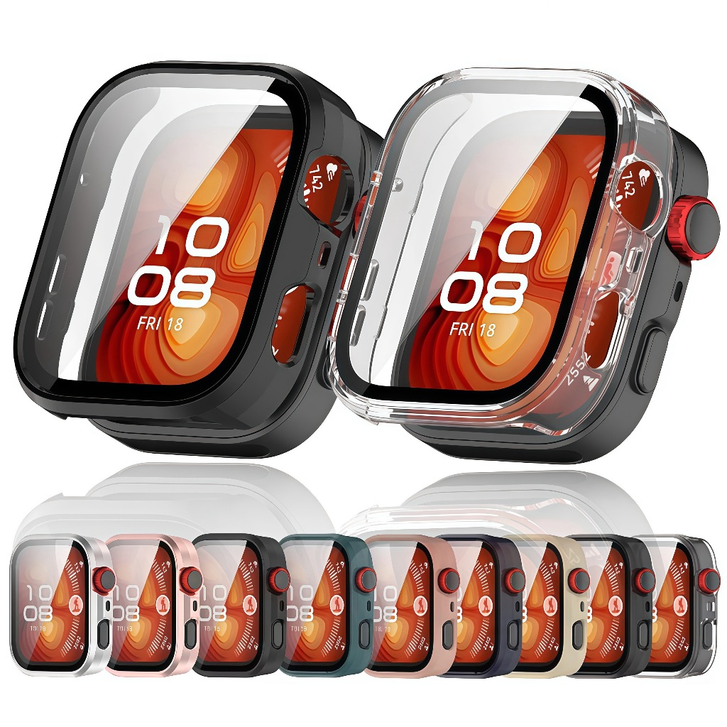 Casing PC Keras untuk Huawei Watch Fit 4 Pro Pelindung Layar Kaca Tempered Bumper