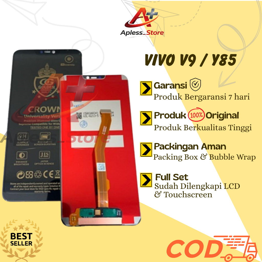 LCD TOUCHSCREEN VIVO V9 / V9 PRO / V9 YOUTH / Y85 / Y85A COMPLETE ORIGINAL FULLSET / LCD VIVO V9 / L