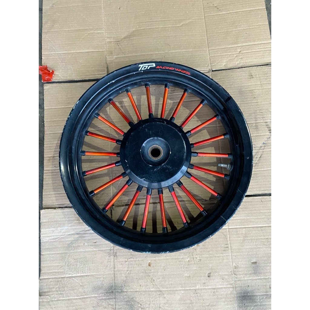 Velg andong belakang merk TOP bekas motor vario 110, beat karbu, beat fi scoopy beat esp copotan