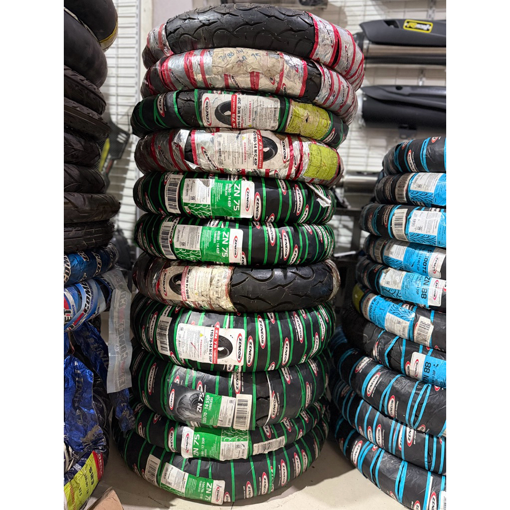 [OBRAL] BAN LUAR TUBELESS ZENEOS ZN75 RING 14 DAN 17 ZENEOS BAN BARU STOK LAMA
