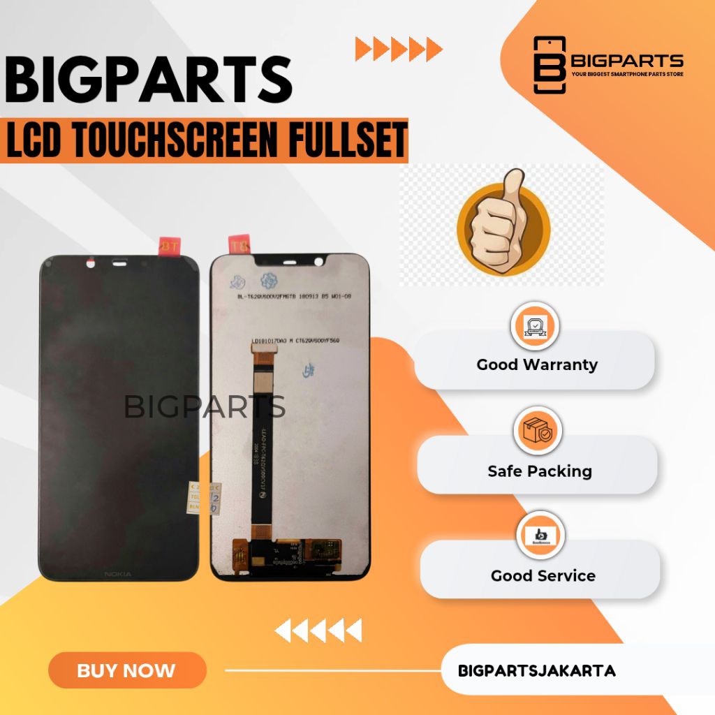 LCD TOUCHSCREEN NOKIA 8.1 7.1 PLUS X7 COMPLETE