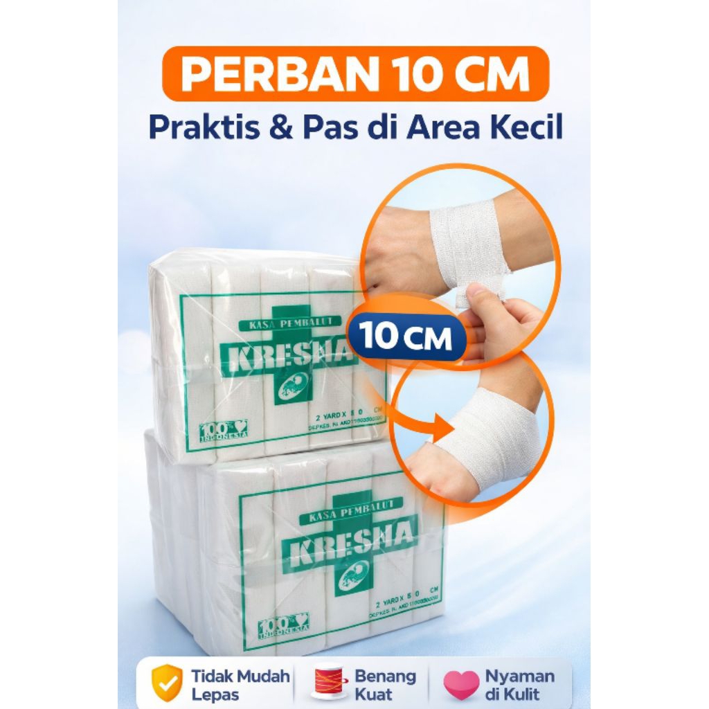 Kasa gulung 10 cm/Perban gulung 10 cm/kasa 10 cm/ Perban 10 cm