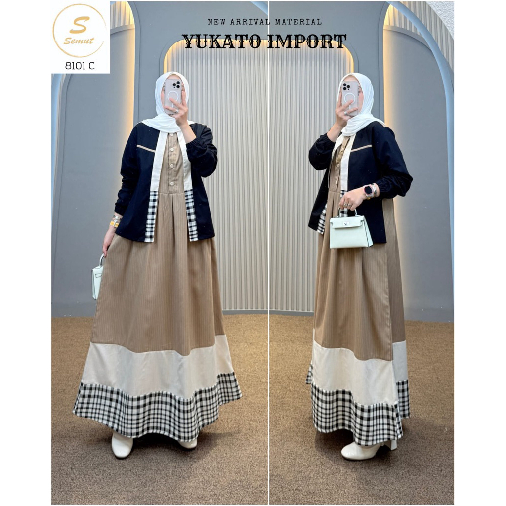 DRESS KATUN PREMIUM ORI SEMUT ((READY))