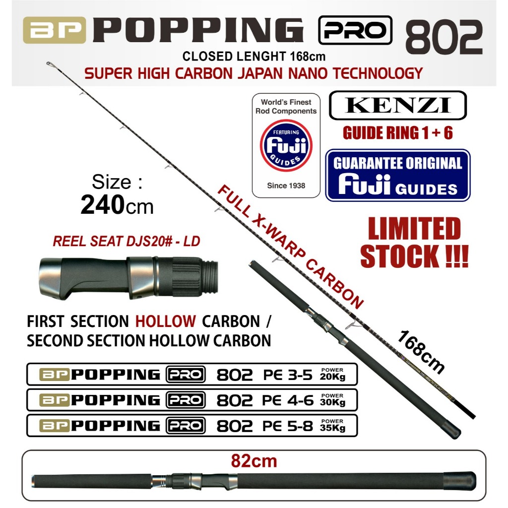 JORAN KENZI POPPING PRO 802 PE: 3-5 / 4-6 / 5-8