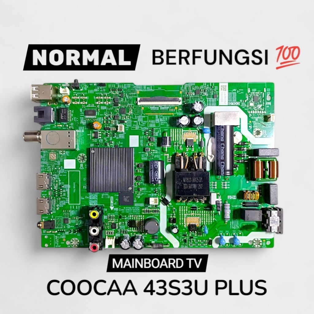 MB TV // MAINBOARD TV LED COOCAA 43S3U PLUS