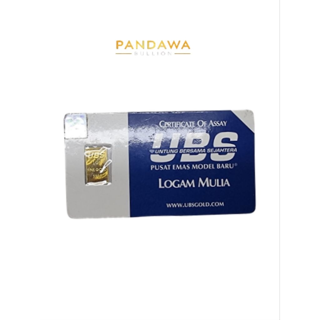 Logam Mulia Emas UBS Gold 1 Gram Retro Series