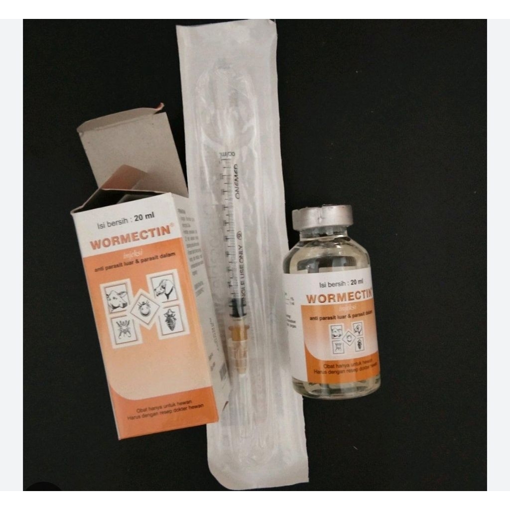 Wormectin plus spedd spuit obat hewan 20ml