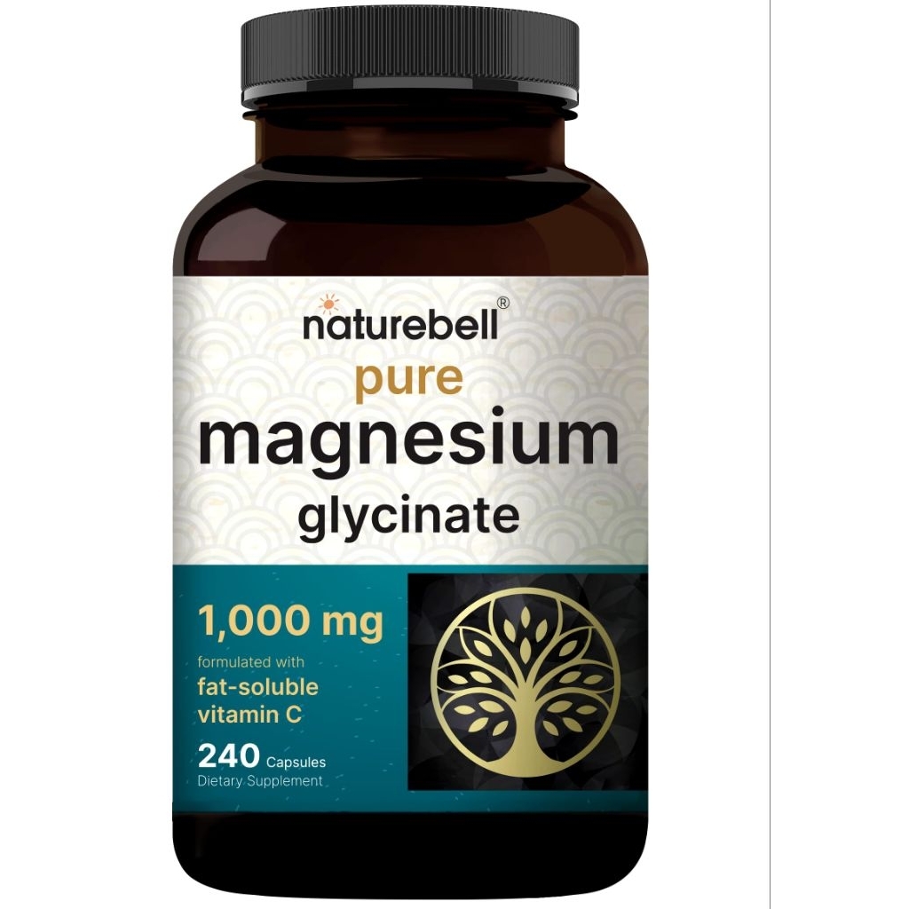 Naturebell pure Magnesium glycinate 1000mg 240 capsules