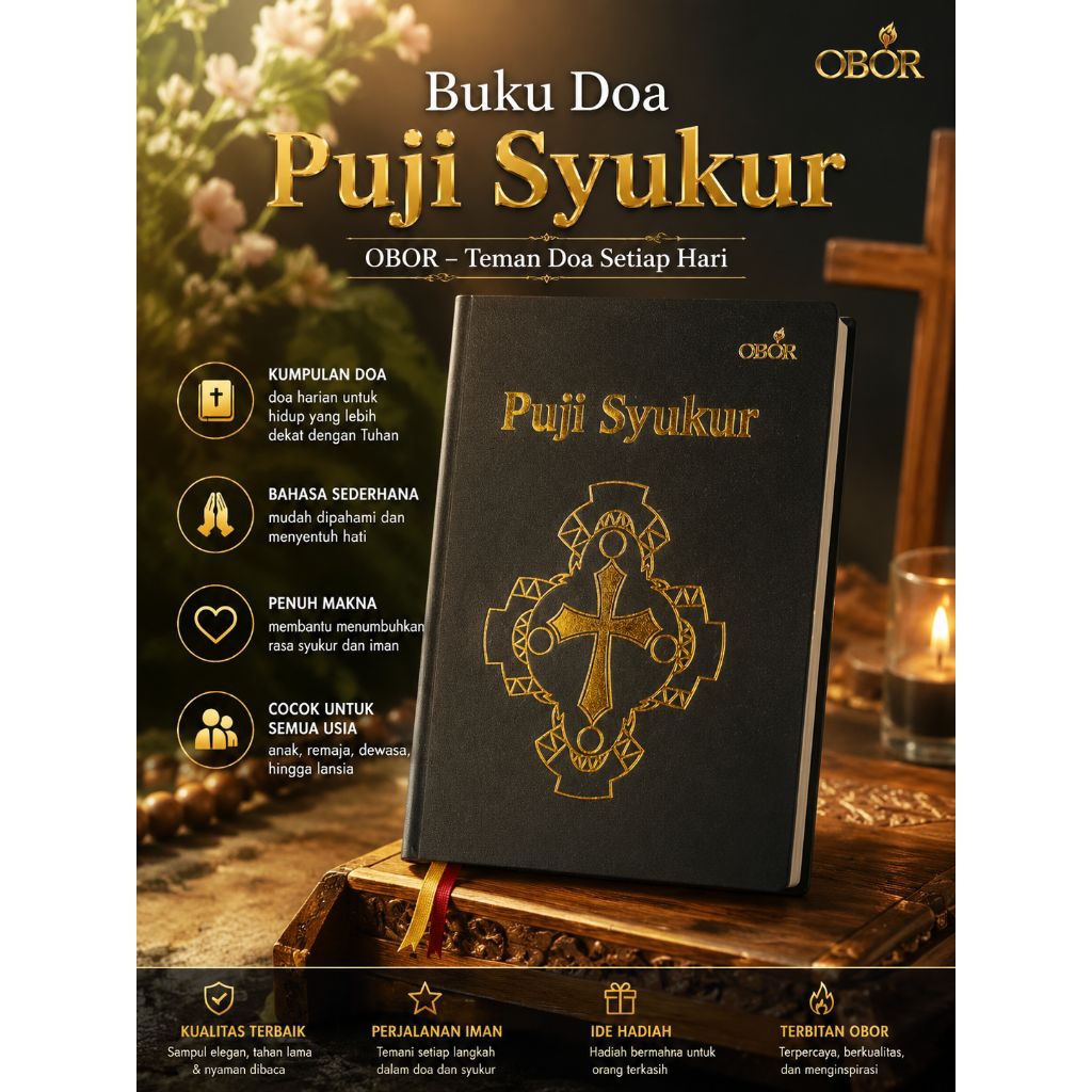 BUKU PUJI SYUKUR KECIL COKLAT OBOR