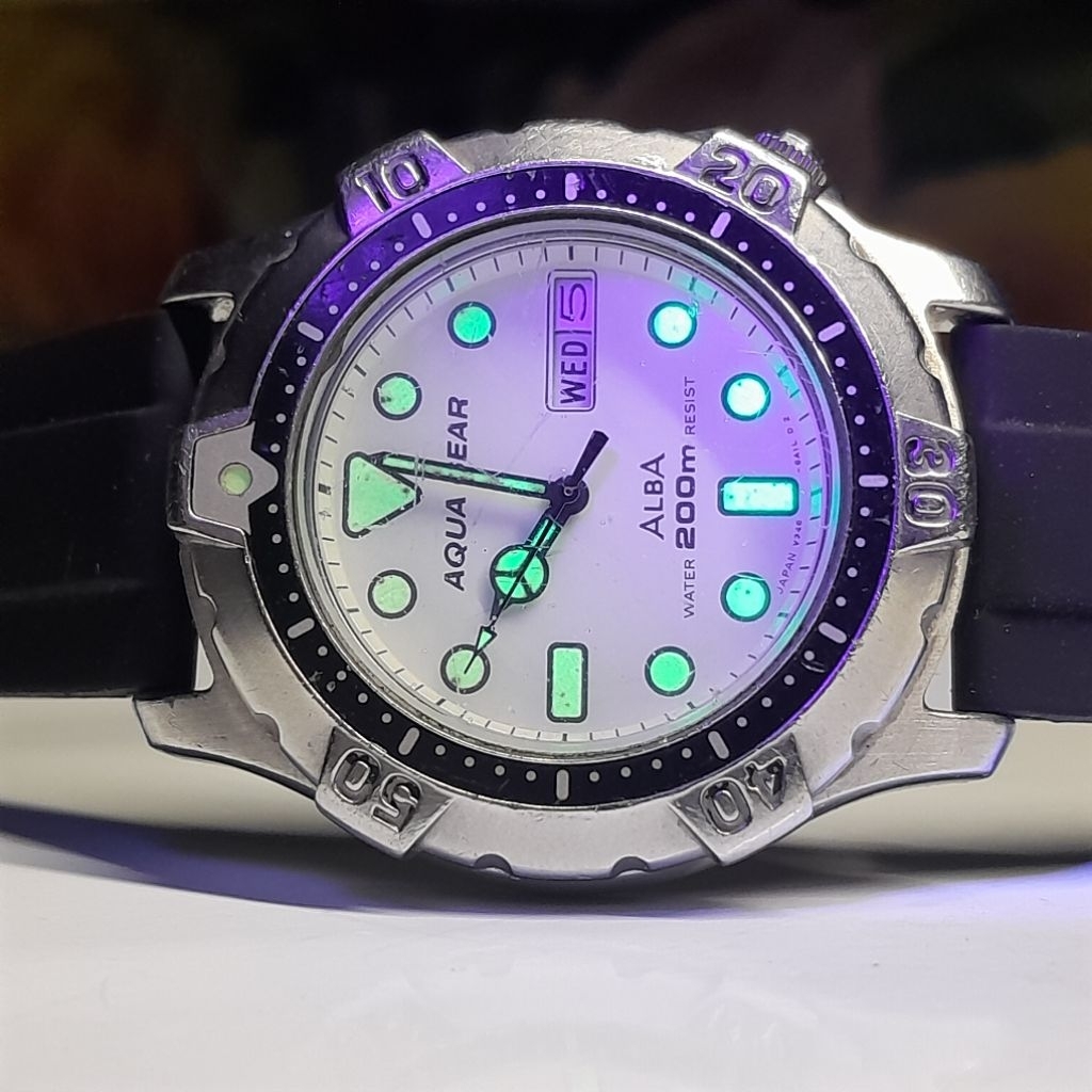 Alba Aqua Gear Rare V346 6A10 quartz watch
