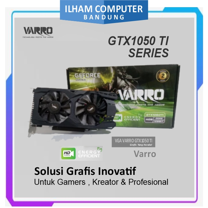 VGA VARRO GTX 1050 TI 4GB GDDR5 128 BIT I 1050TI - GARANSI RESMI