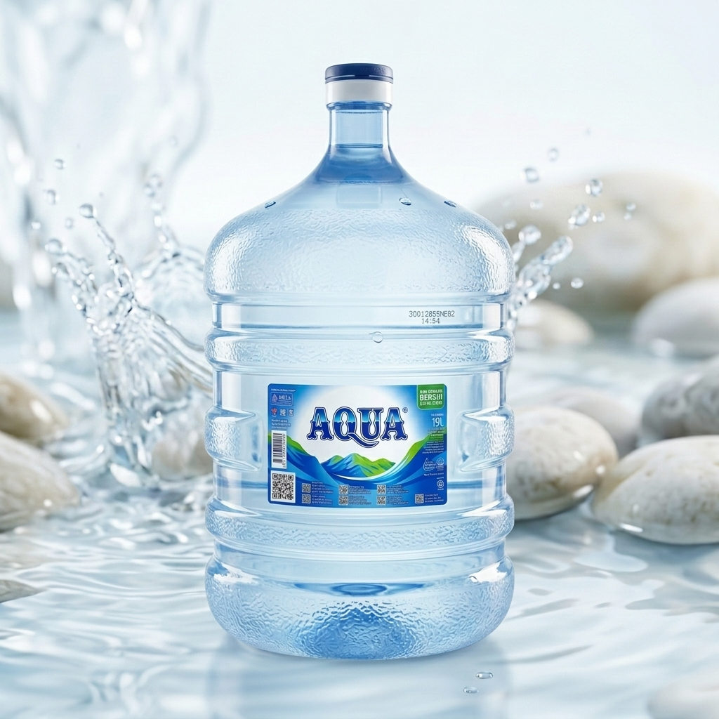 AQUA Galon Kosong  / Galon AQUA 19 Liter Baru