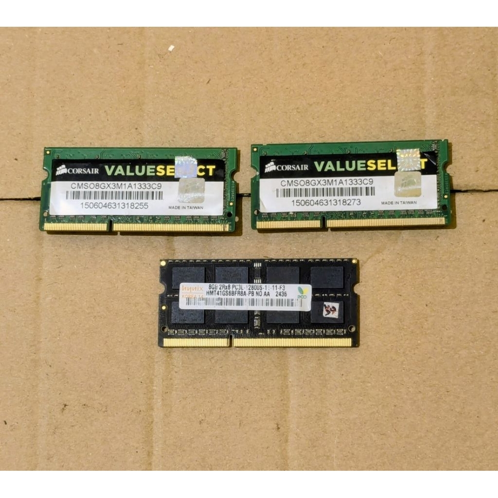 RAM DDR3/L Skyhinix dan Corsair 8 GB