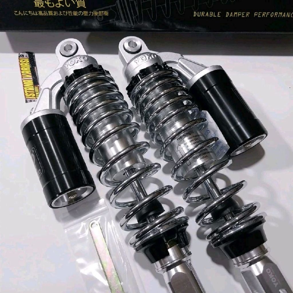 SHOCK YOKO TABUNG AEROX NUVO YOKO MODEL SAMURAI GEN 2 JLT 197 HARGA SHOCK SEPASANG UKURAN 280MM