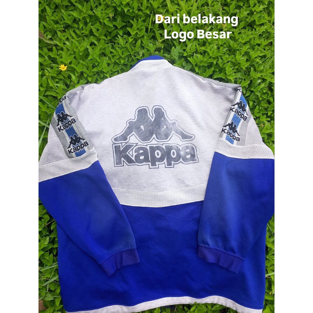 Kappa Tapped-Tracktop (biru dan abu) XL