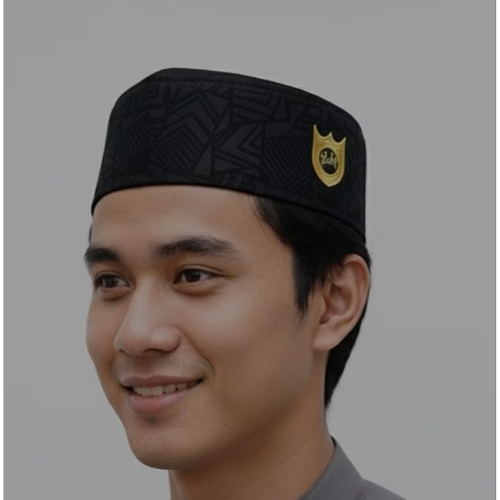 peci kopeah Malaysia logo motif terbaru. peci polosan.peci nasional