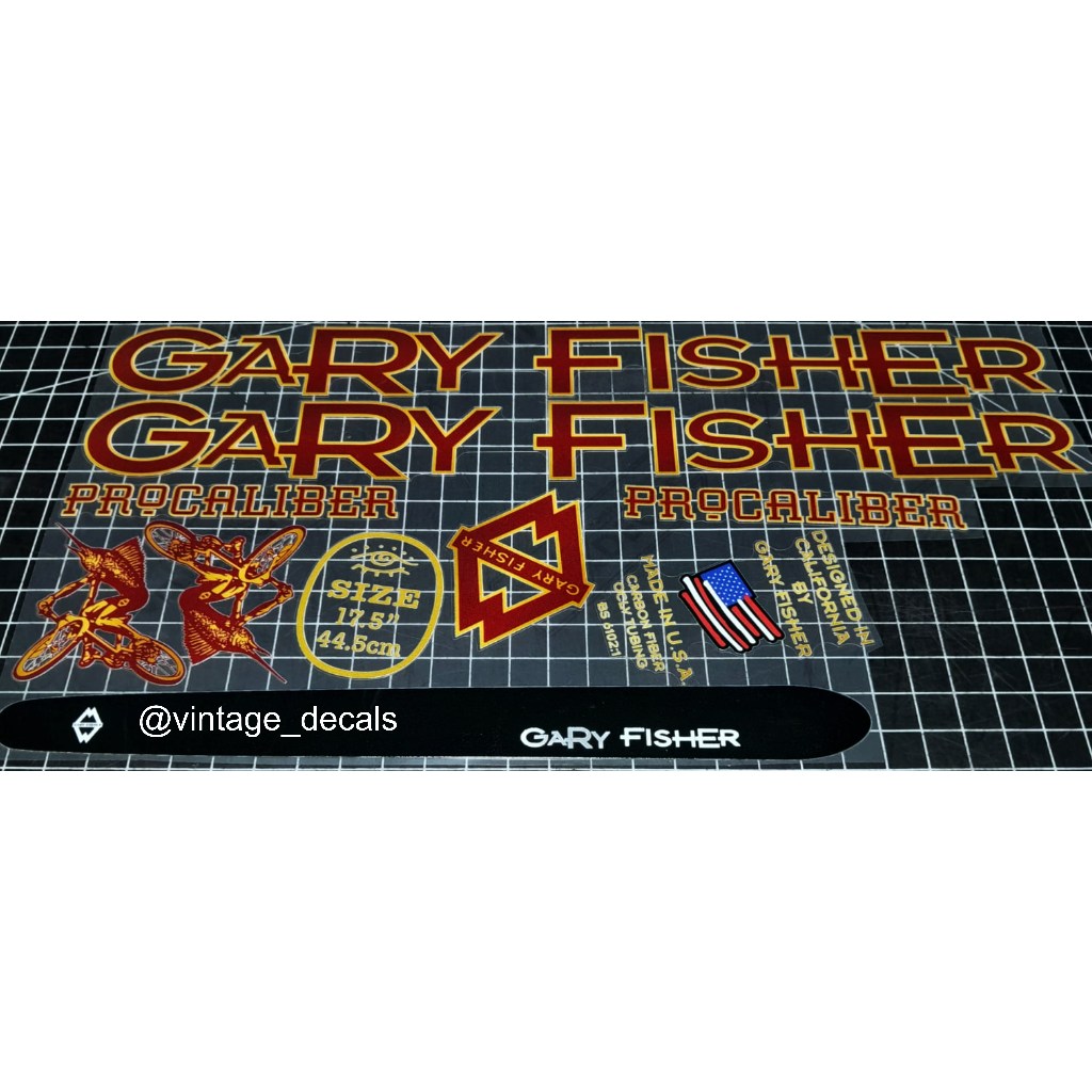 sticker decals replacements Gary Fisher procaliber ltd