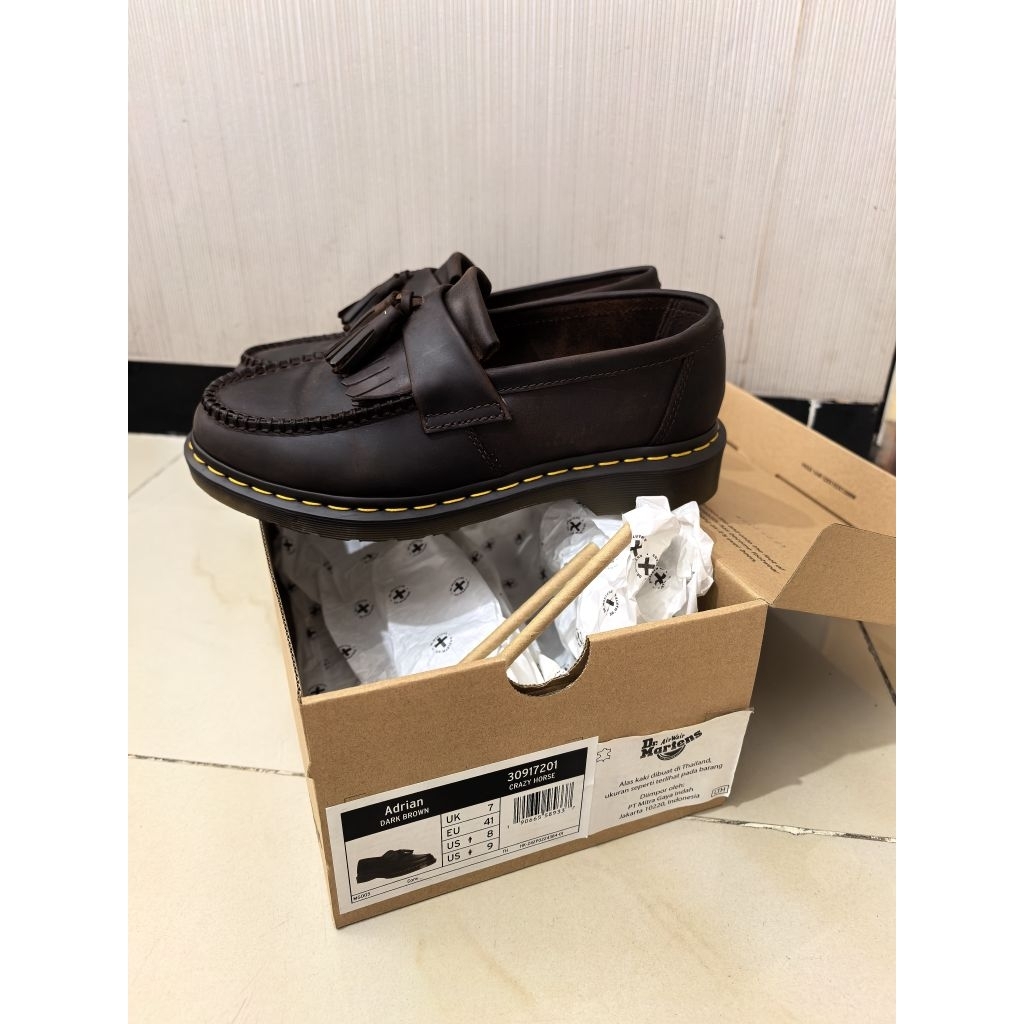 Sepatu Dr Martens Adrian Tassel Loafers crazy horse