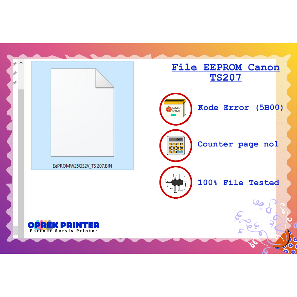 EEPROM CANON TS207