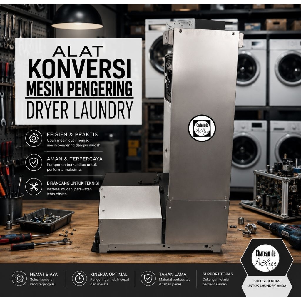 MESIN KONVERSI DRYER / KONVERSI MESIN PENGERING LAUNDRY