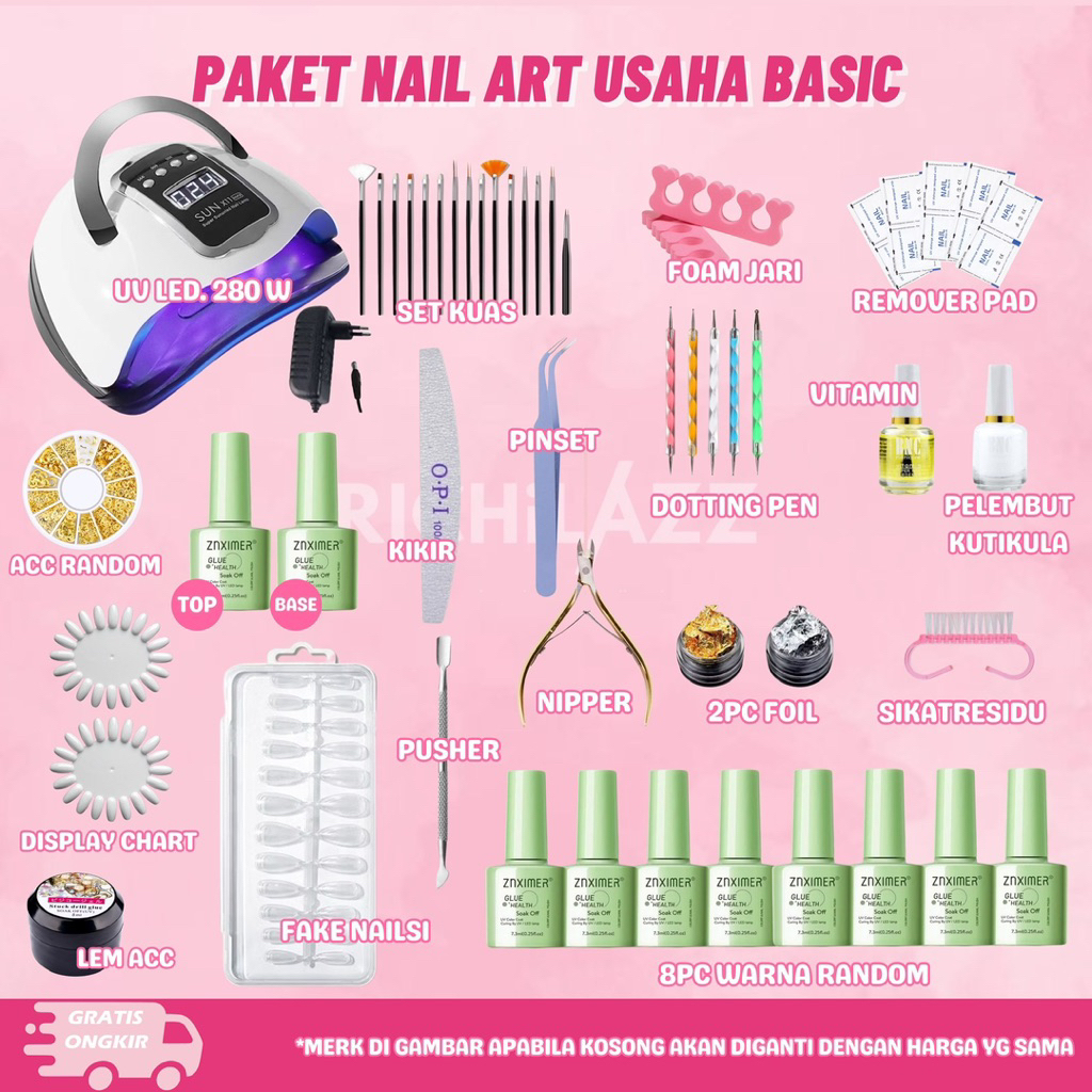 Paket Usaha Nail Art Murah Lengkap | Paket Nail Art