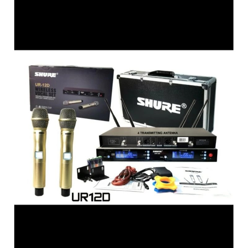 MS-Mic Wireless SHURE UR 12D + Hardcase UR12D ( Multi Channel )