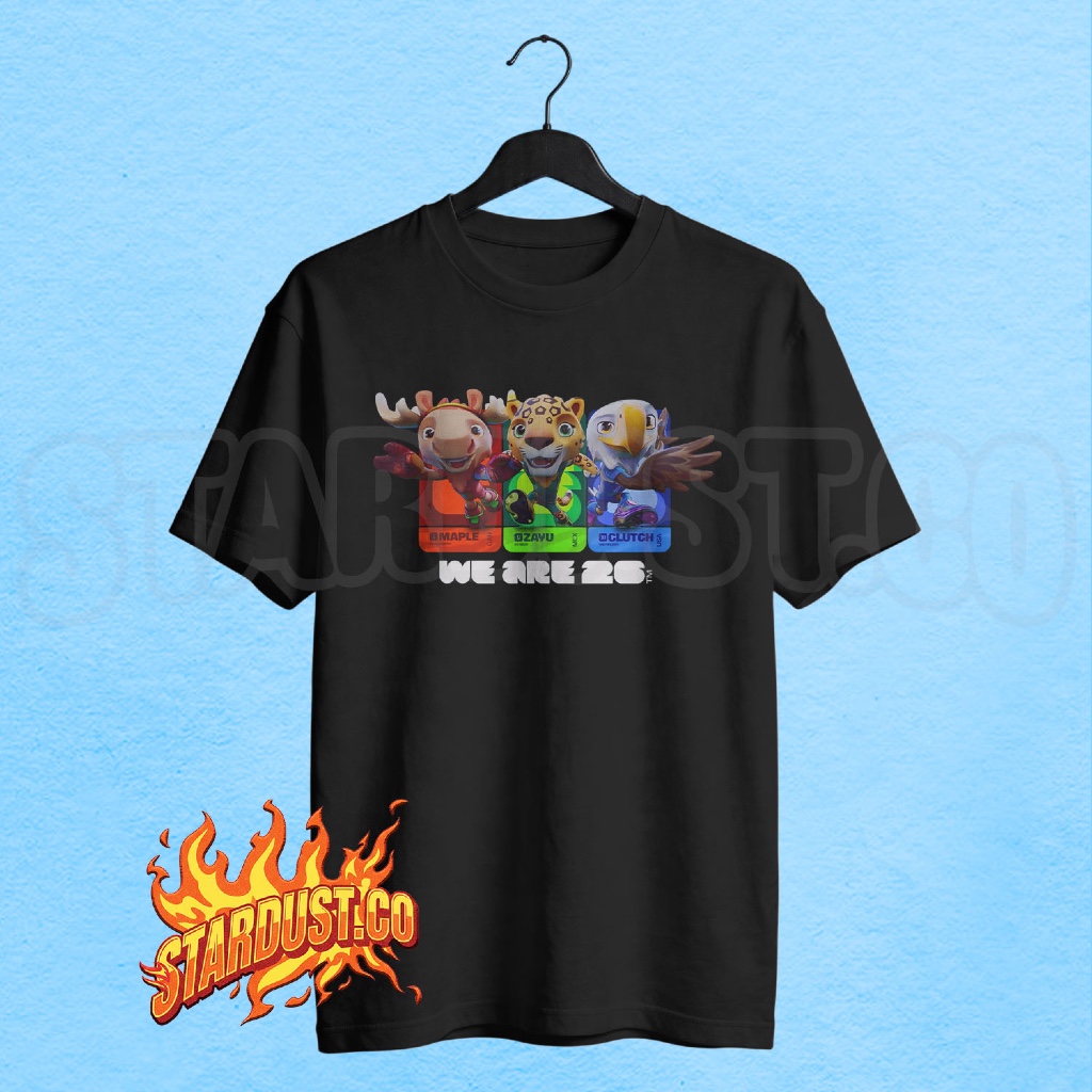 Tshirt Kaos Mascot World Cup 2026 USA / Atasan Baju Pria Piala Dunia Maskot Fifa World Cup 2026