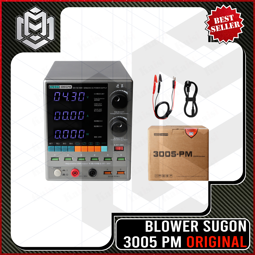 Power Supply Sugon 3005PM Original / Sugon 3005pm 30V 5A Adjustable Power Supply 4 Digit Display