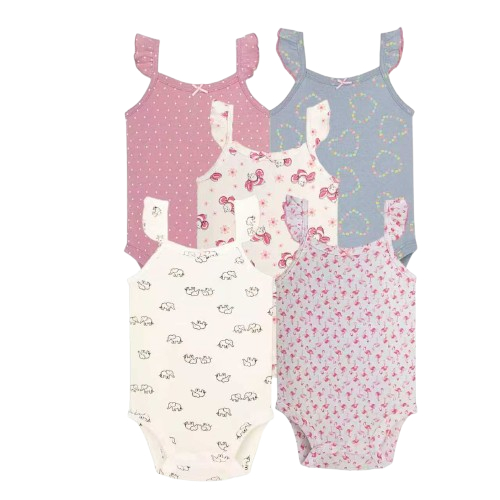Jumpsuit Bayi Lucu / Jumper 5 in 1 Bayi / Set Jumper Bayi / Set Pakaian Bayi Baru Lahir / Jumpsuit N