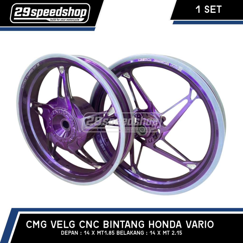 CMG VELG CNC BINTANG HONDA VARIO RING 14