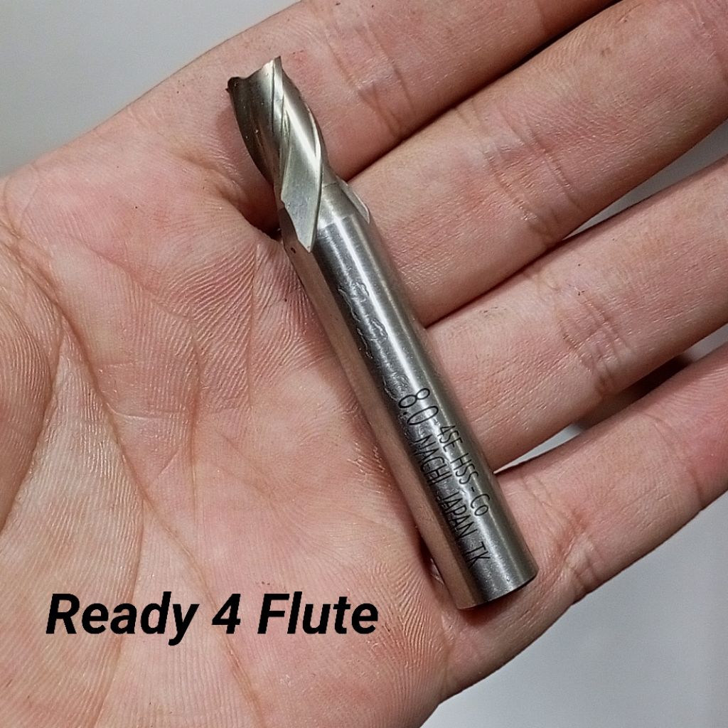 Endmill HSS Nachi 8.0 mm 2Flute Endmill 8mm 2f Nachi Bekas mulus