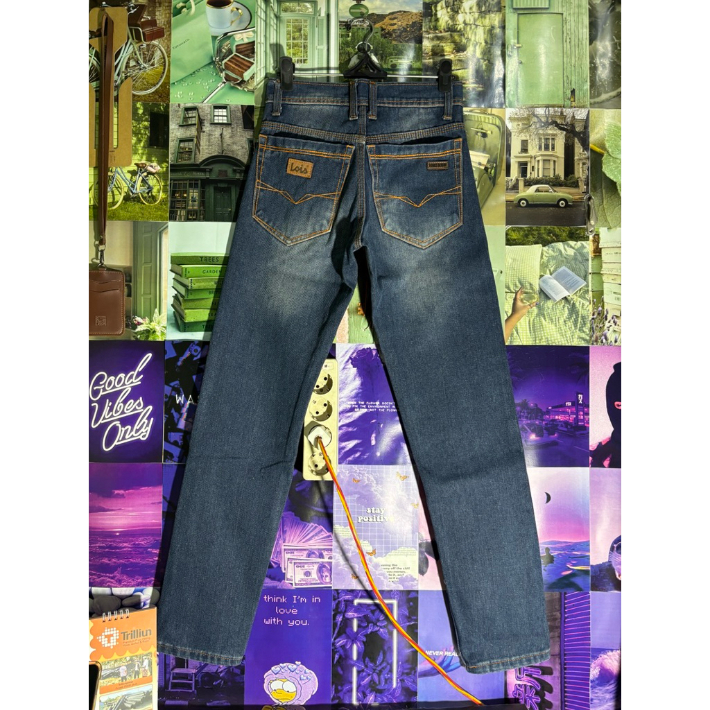 Elbas x Lois Denim Selvedge Jeans Size 27 Preloved